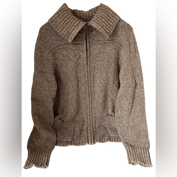 Eddie Bauer Sweaters - Eddie Bauer Zip-Up Sweater Brown Size XL